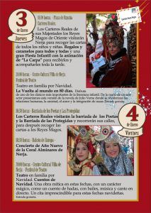 Cabalgata de Reyes Magos en Nerja 2019 y otras actividades infantiles de Navidad