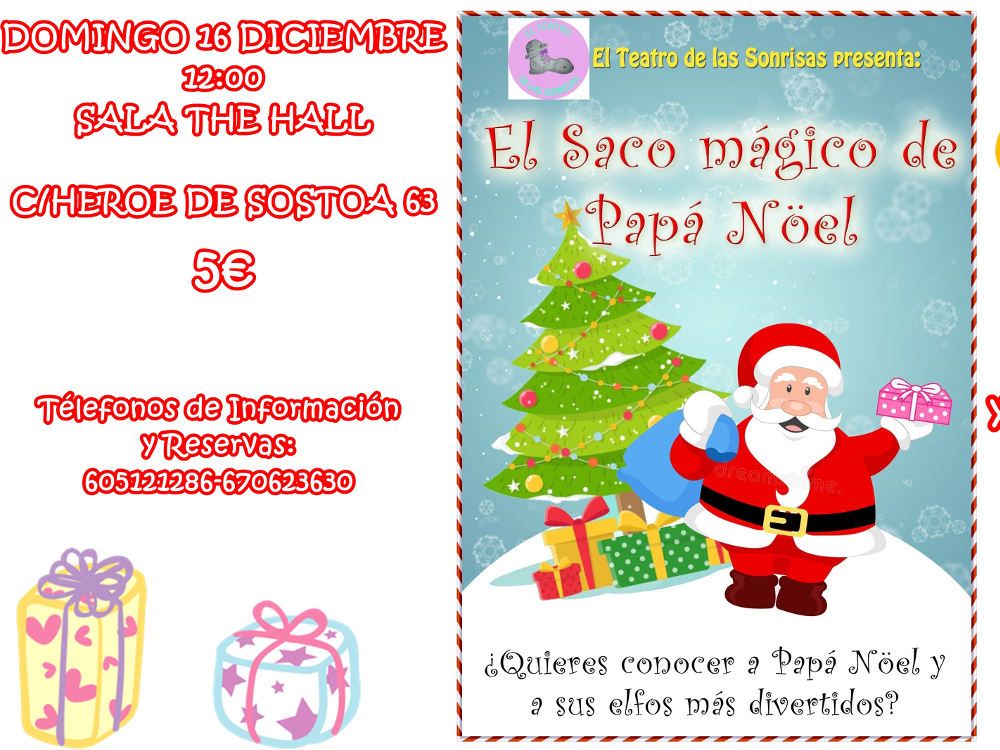 Teatro de Navidad para niños ‘El saco mágico de Papá Noel’ en Málaga