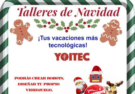 Talleres navideños de robótica, ilustración digital y 3D para niños y jóvenes en Yoitec (Málaga)