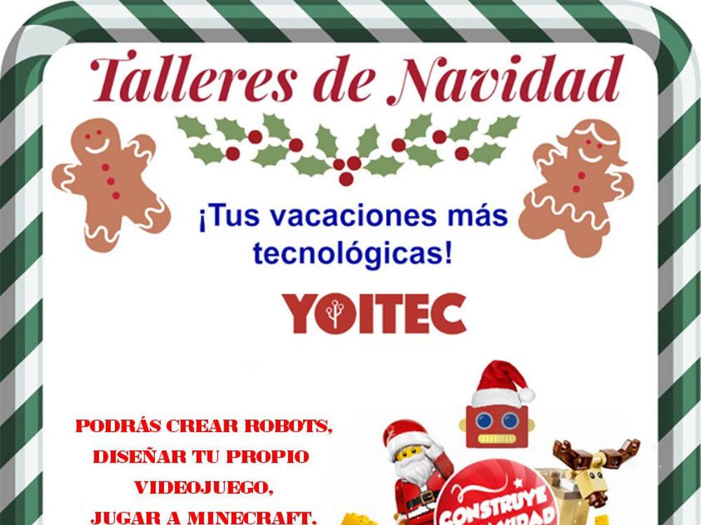Talleres navideños de robótica, ilustración digital y 3D para niños y jóvenes en Yoitec (Málaga)