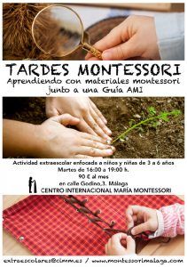 Extraescolares Montessori para niños en Málaga