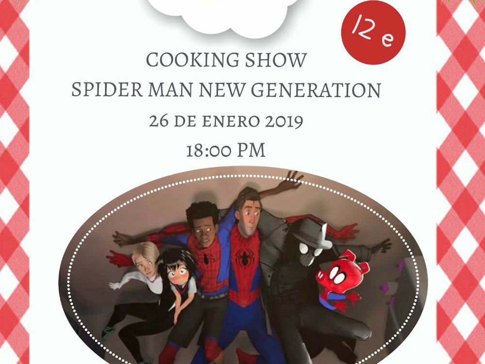 Taller de cocina para niños sobre Spiderman en el Club Happy Málaga