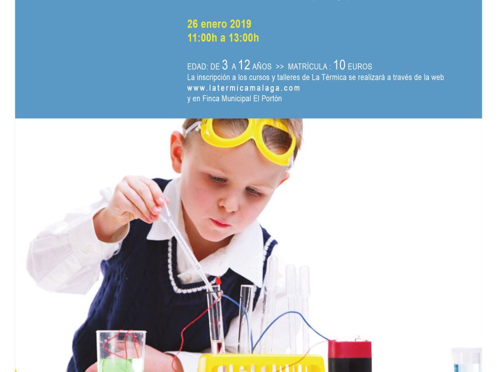 Curso infantil de ciencia con experimentos en Alhaurín de la Torre