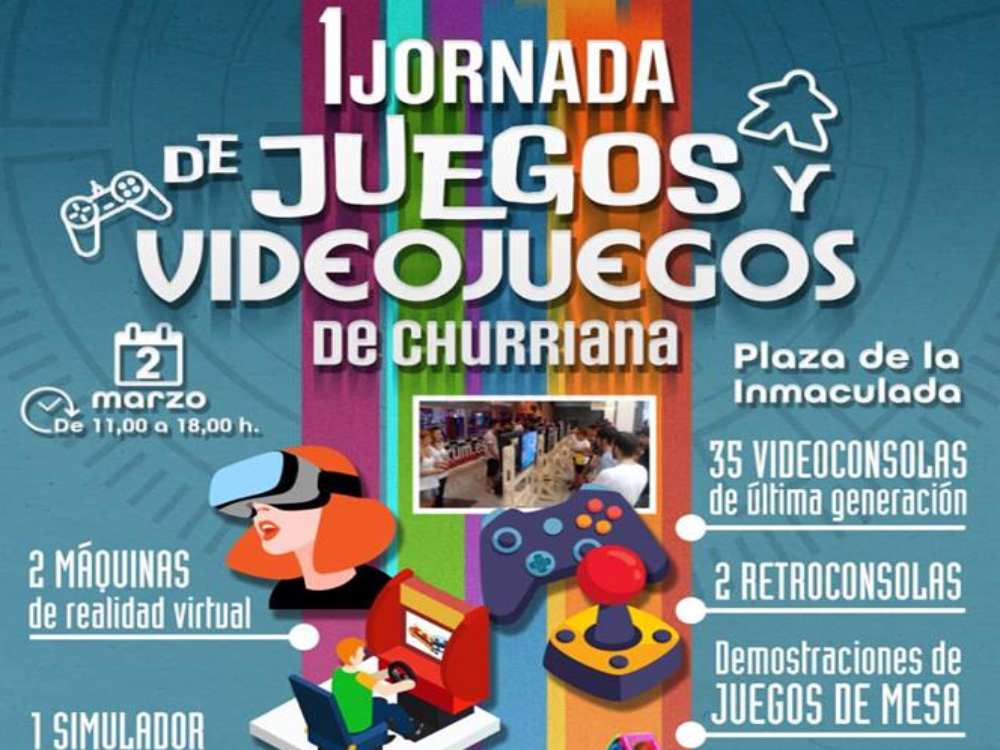 Jornada de videojuegos gratis para toda la familia en Churriana