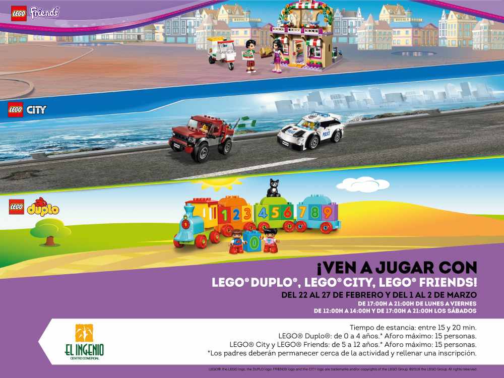 Semana Blanca con Lego gratis para niños en El Ingenio de Vélez-Málaga
