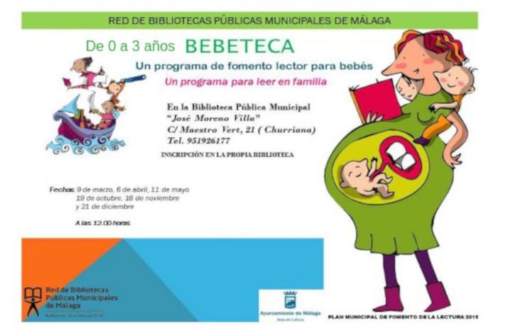 Talleres gratis de lectura para bebés en Churriana