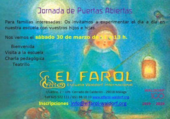 Jornada de puertas abiertas en la Escuela Waldorf El Farol de Málaga