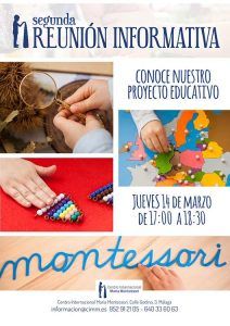El Centro Internacional María Montessori organiza una reunión informativa sobre el curso 2019-2020 en Málaga