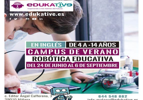 Campamento de verano tecnológico en inglés para los peques con Edukative-Málaga