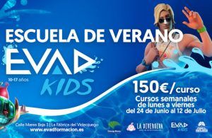 Escuela de verano para jóvenes sobre viodejuegos con EVAD Málaga