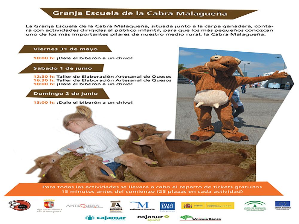Actividades gratis para niños en Agrogant 2019, la feria agrícola y ganadera de Antequera