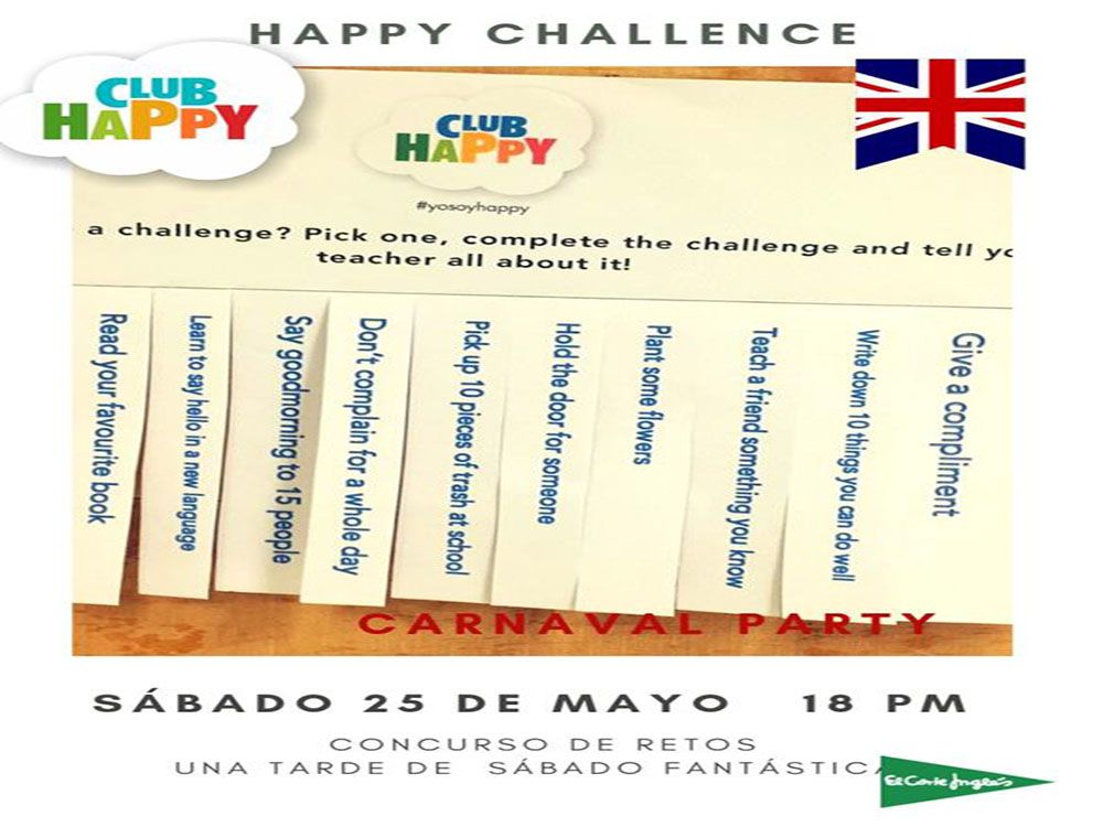 Actividades en inglés para peques con el Club Happy Málaga