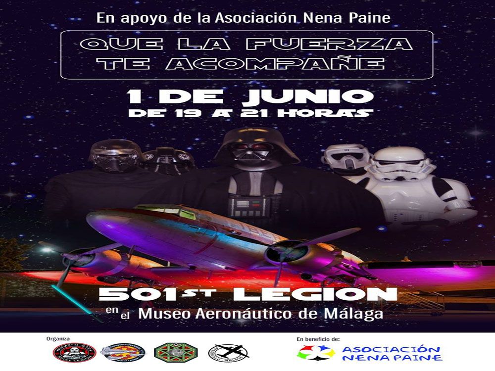 Desfile gratis de la Legión 501 de Star Wars en el Museo Aeronáutico de Málaga