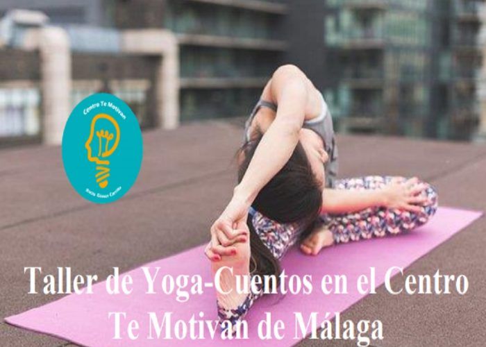 Taller de Yoga-Cuentos para niños y Taller de afrontamiento del Estrés en el Centro Te Motivan de Málaga en junio
