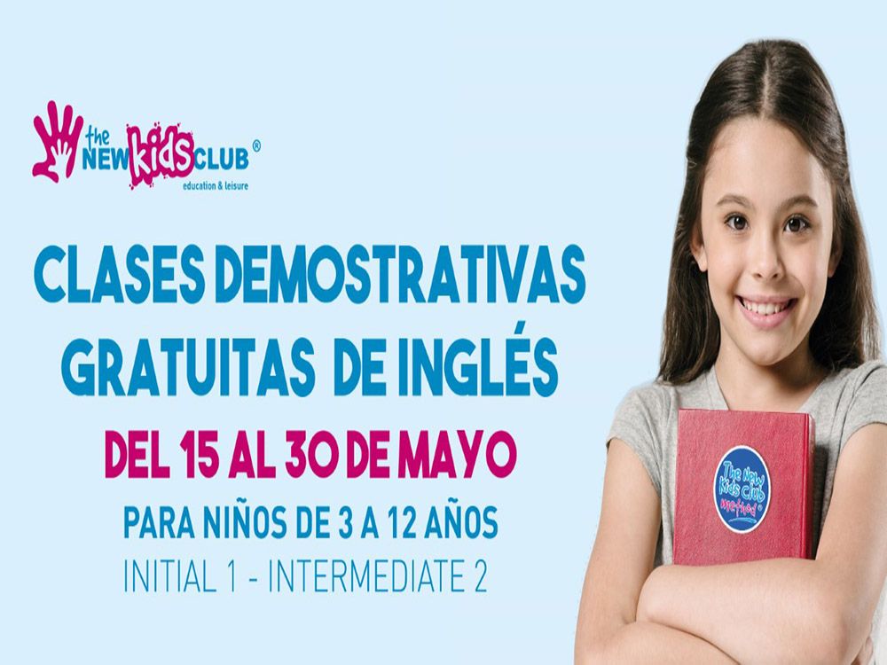 Clases demostrativas gratis de inglés para niños con The New Kids Club en Málaga