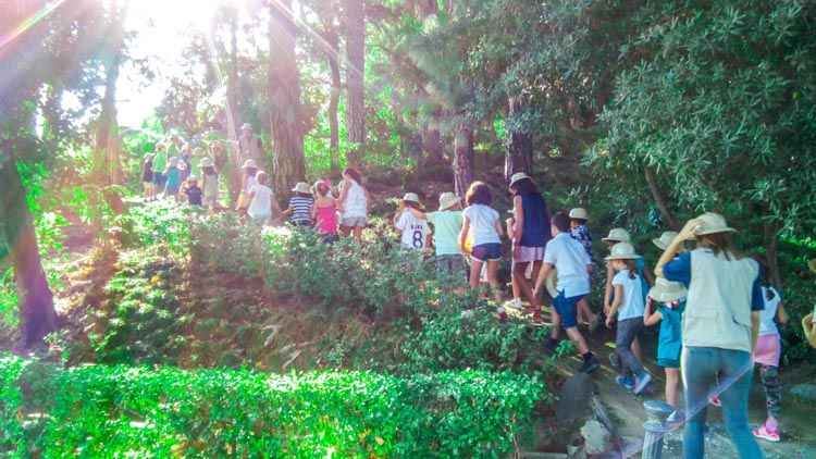 Campamento de Semana Blanca para niños y niñas en el Jardín Botánico de Málaga