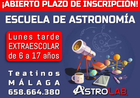 Escuela de astronomía para niños en Teatinos (Málaga) con AstroLab