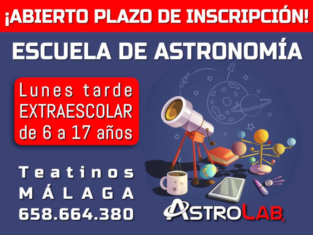 Escuela de astronomía para niños en Teatinos (Málaga) con AstroLab