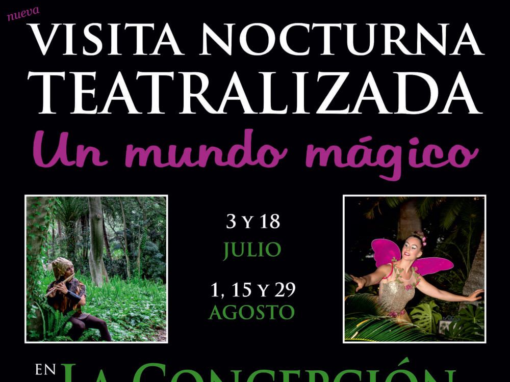 Visitas nocturnas teatralizadas en el Jardín Botánico La Concepción de Málaga