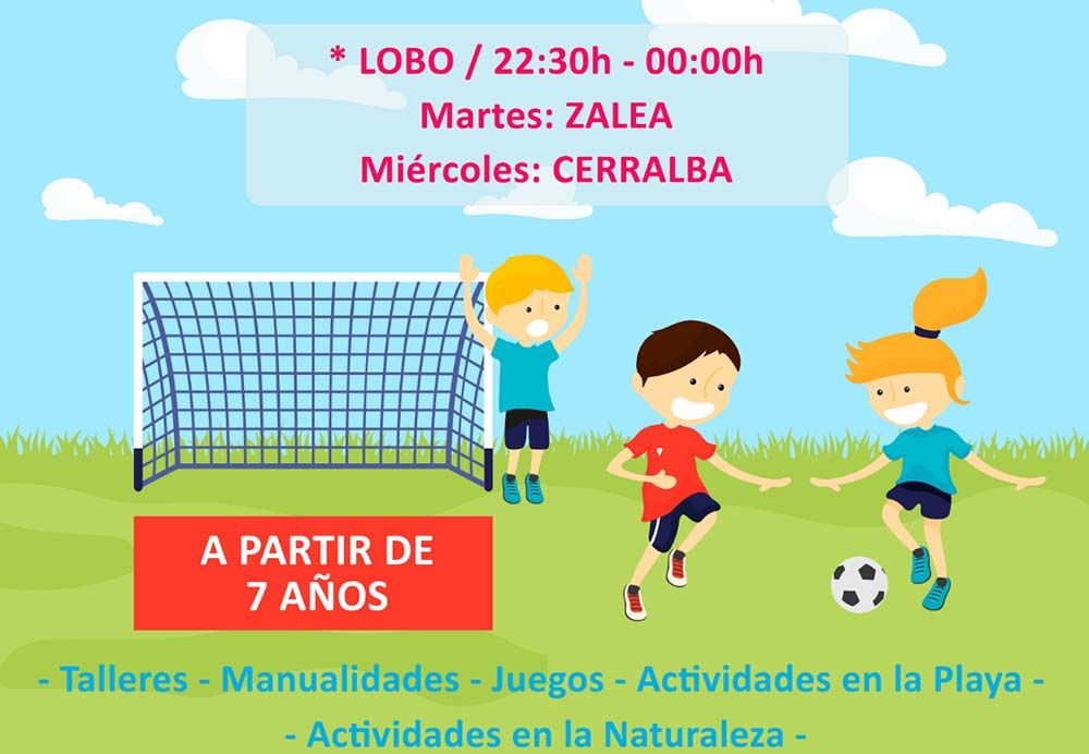 Actividades de dinamización gratis para niños en las barriadas de Pizarra