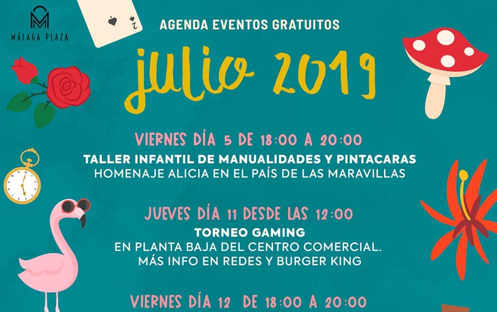 Talleres gratis para niños en julio en Málaga Plaza