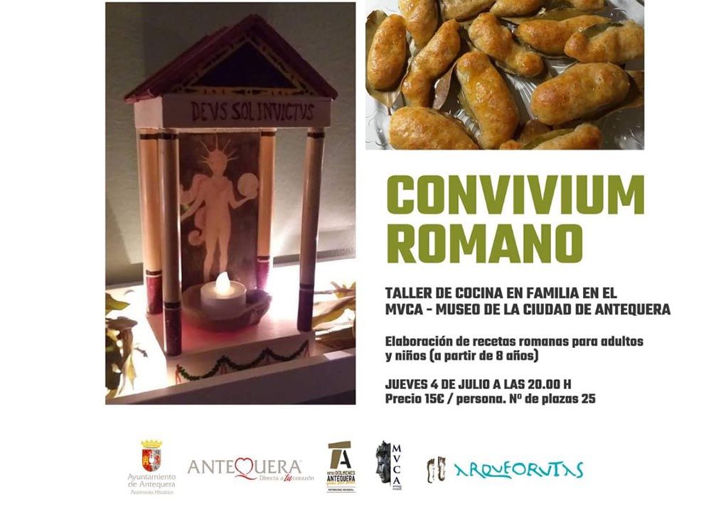 Taller de cocina romana en familia en Antequera con ArqueoRutas