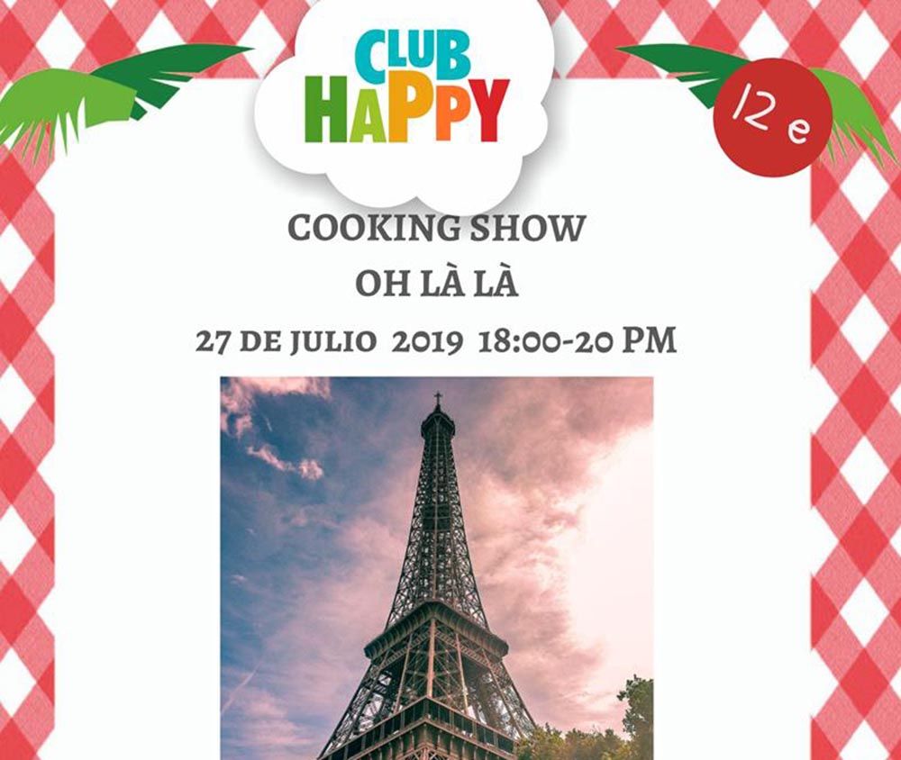 Taller de cocina francesa para niños en el Club Happy Málaga