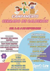 Campamento infantil en septiembre en Sportislive Cerrado de Calderón (Málaga)