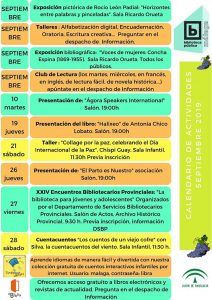 Actividades infantiles gratis en septiembre en la Biblioteca Provincial de Málaga