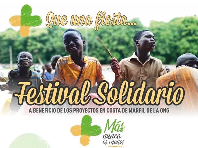 Actividades infantiles en el festival solidario el sábado 28 de septiembre