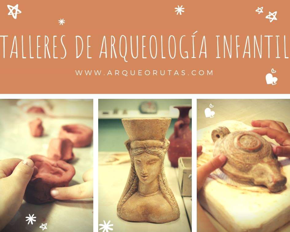 Talleres infantiles de arqueología con ArqueoRutas en Málaga