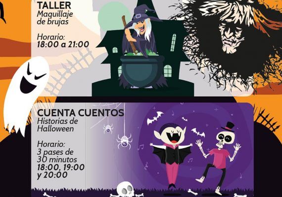 Halloween para niños con cuentacuentos y taller gratis en el CC Rosaleda de Málaga