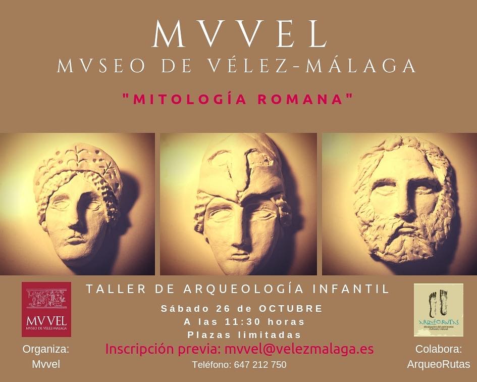 Taller gratis de arqueología infantil el sábado 26 de octubre en Vélez-Málaga con ArqueoRutas