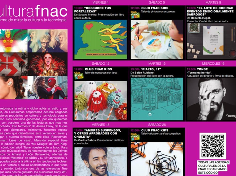 Talleres gratis de manualidades y pintura para niños en Fnac Marbella en octubre