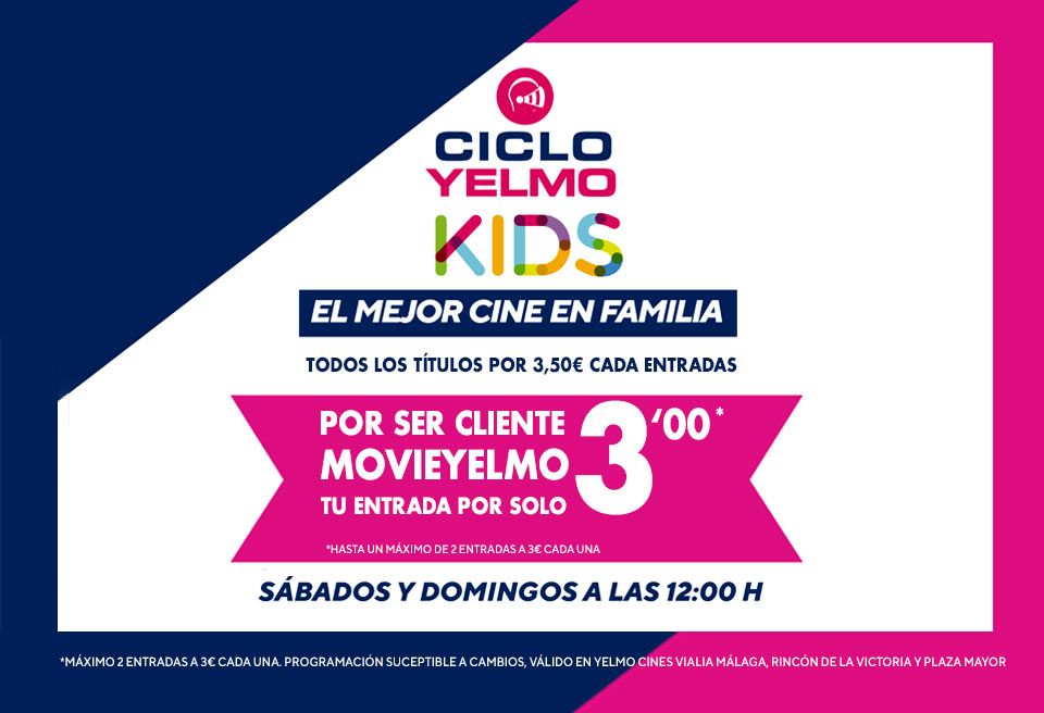 Ciclo Yelmo Kids: películas infantiles desde 3 euros los fines de semana de noviembre y diciembre