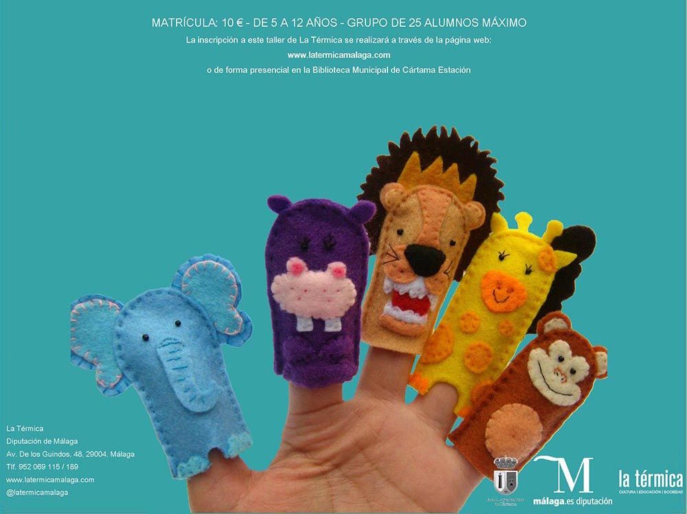 Taller de marionetas para niños en Cártama (Málaga)