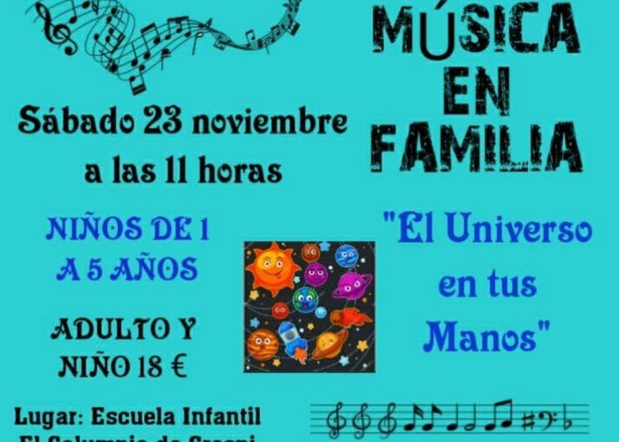 Taller de educación musical para toda la familia en Málaga