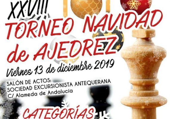 Torneo gratis de ajedrez para niños en Antequera (Málaga)
