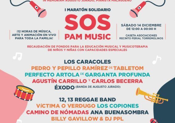 Disfruta en familia del I Maratón Solidario SOS Pam Music en Torremolinos
