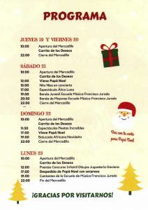 Actividades gratis para niños en el Mercadillo de Navidad de Rincón de la Victoria