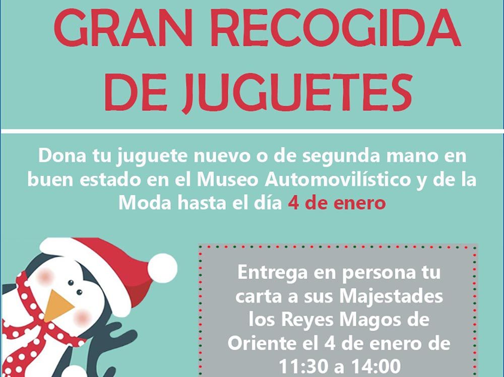 Gran recogida de juguetes en el Museo Automovilístico y de la Moda de Málaga