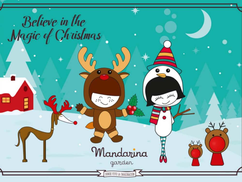 Talleres y campamento de Navidad para niños en Mandarina Garden Málaga