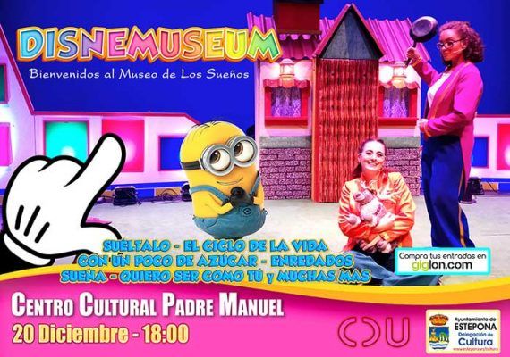 Teatro infantil ‘Disnemuseum’ en Estepona el viernes 20 de diciembre