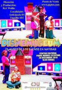 Teatro infantil ‘Disnemuseum’ en Estepona el viernes 20 de diciembre