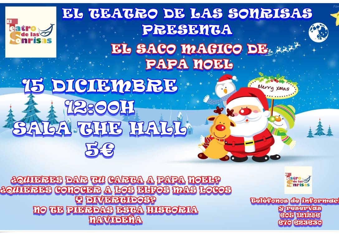 Teatro ‘El saco mágico de Papá Noel’ con el Teatro de las Sonrisas en Navidad