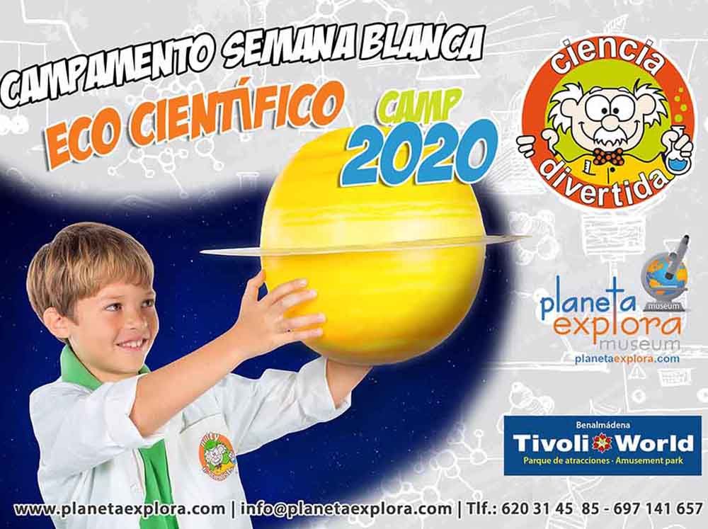 Campamento científico de Semana Blanca para niños en Planeta Explota (Benalmádena)