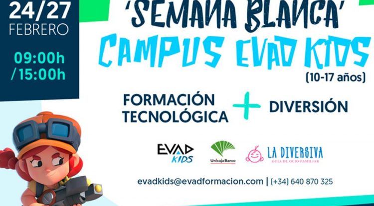 Campamento de Semana Blanca sobre videojuegos con EVAD KIDS en Málaga