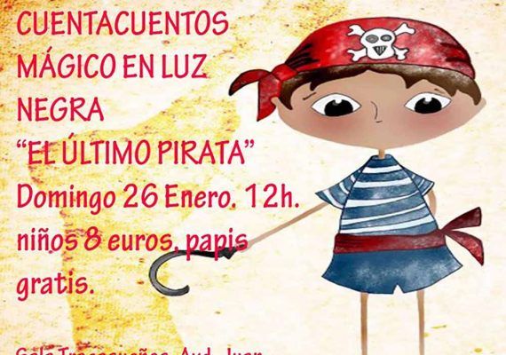 Cuentacuentos ‘El último pirata’ para niños en la sala Tragasueños de Málaga