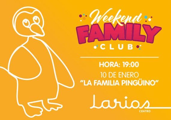 ‘La Familia Pingüino’, obra de teatro infantil gratis en Larios Centro Málaga