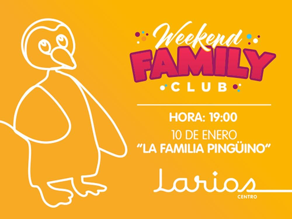 ‘La Familia Pingüino’, obra de teatro infantil gratis en Larios Centro Málaga